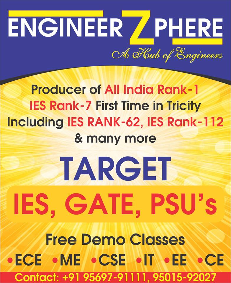Engineerzphere GATE- IES Coaching Institute in Chandigarh 